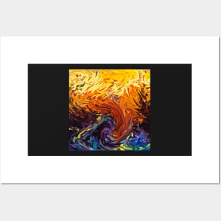 Sunset Swirl Posters and Art